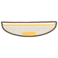 Tappetini per scale 15 pz 56x17x3 cm Grigio Semicircolari 149846