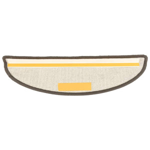 Tappetini per scale 15 pz 56x17x3 cm Grigio Semicircolari 149846