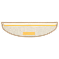 Tappetini per scale 15 pz 56x17x3 cm Marrone Semicircolari 149847