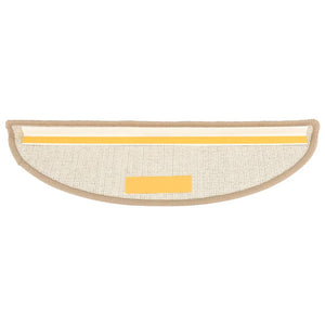 Tappetini per scale 15 pz 56x17x3 cm Marrone Semicircolari 149847