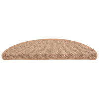 Tappetini per Scale 15 pz Marrone Chiaro 56x17x3 cm cod mxl 75046