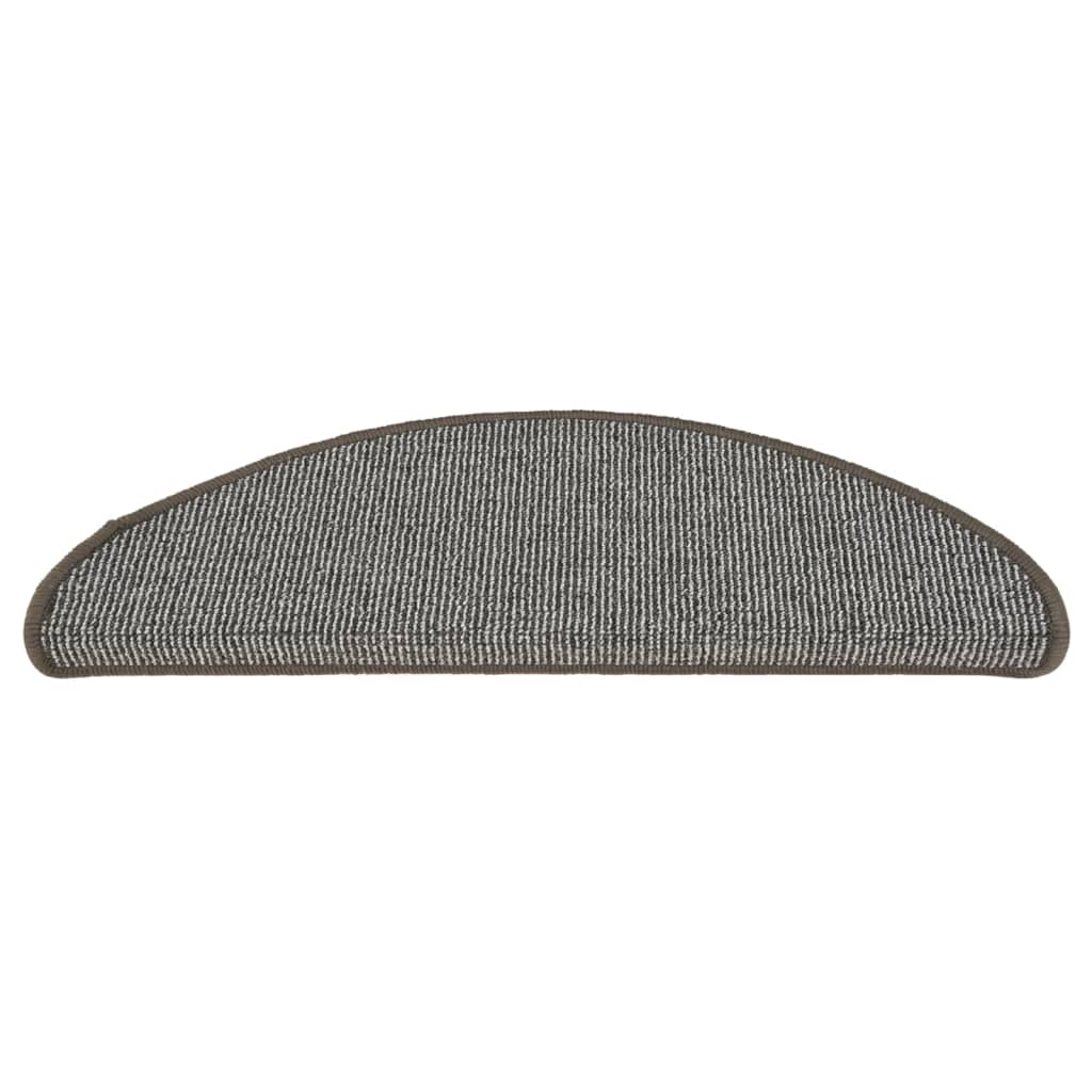 Tappetini per Scale 15 pz Grigi 65x21x4 cm