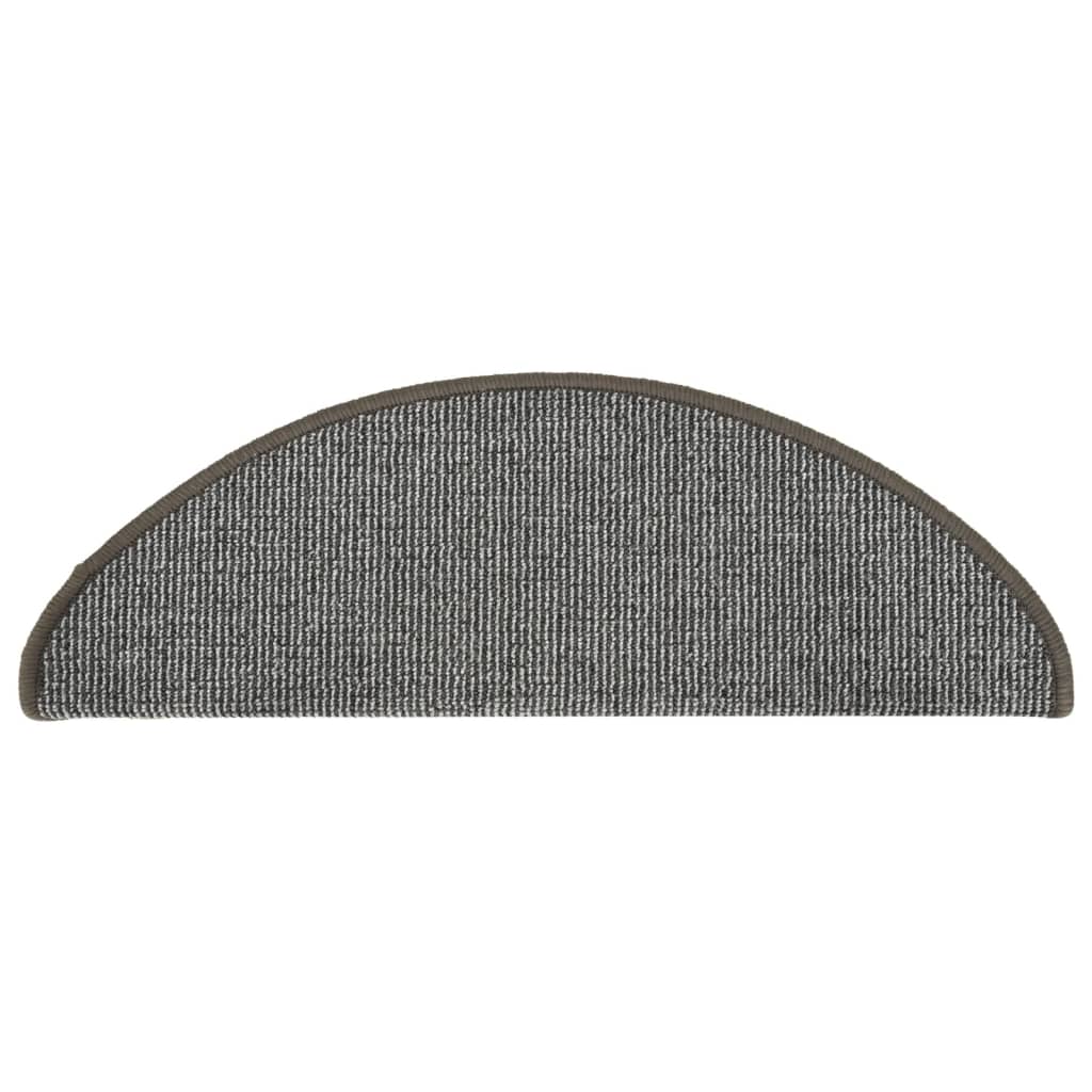 Tappetini per Scale 15 pz Grigi 65x21x4 cm