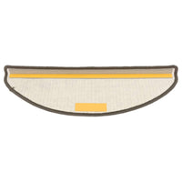 Tappetini per scale 15 pz 65x21x4 cm Grigio Semicircolari Grandi 149854