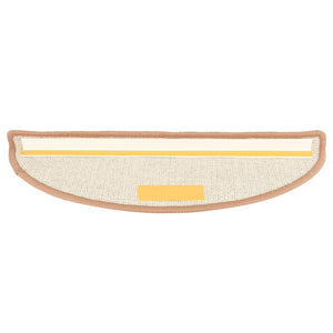 Tappetini per Scale 15 pz Marroni Chiaro 65x21x4 cm