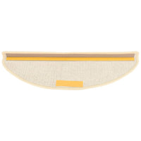 Tappetini per scale 15 pz 65x21x4 cm Bianco e Marrone Semicircolari Grandi 149860