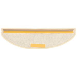 Tappetini per scale 15 pz 65x21x4 cm Bianco e Marrone Semicircolari Grandi 149860