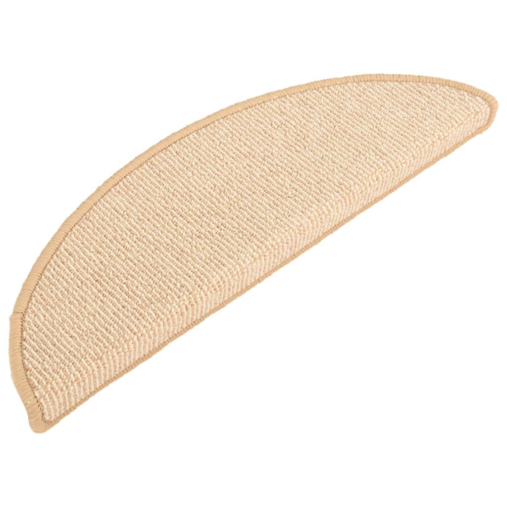 Tappetini per Scale 15 pz Crema 65x21x4 cm