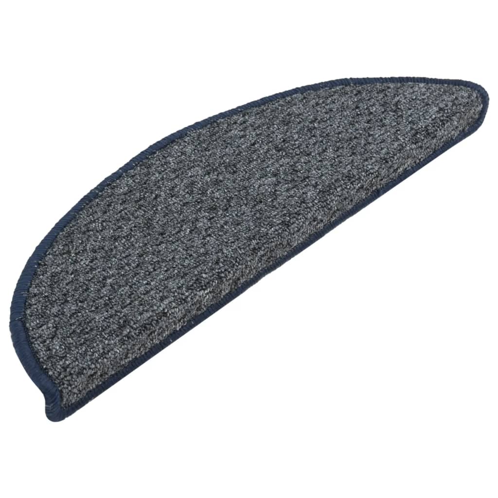 Tappetini per Scale 15 pz Blu Scuro 56x20 cm cod mxl 64759