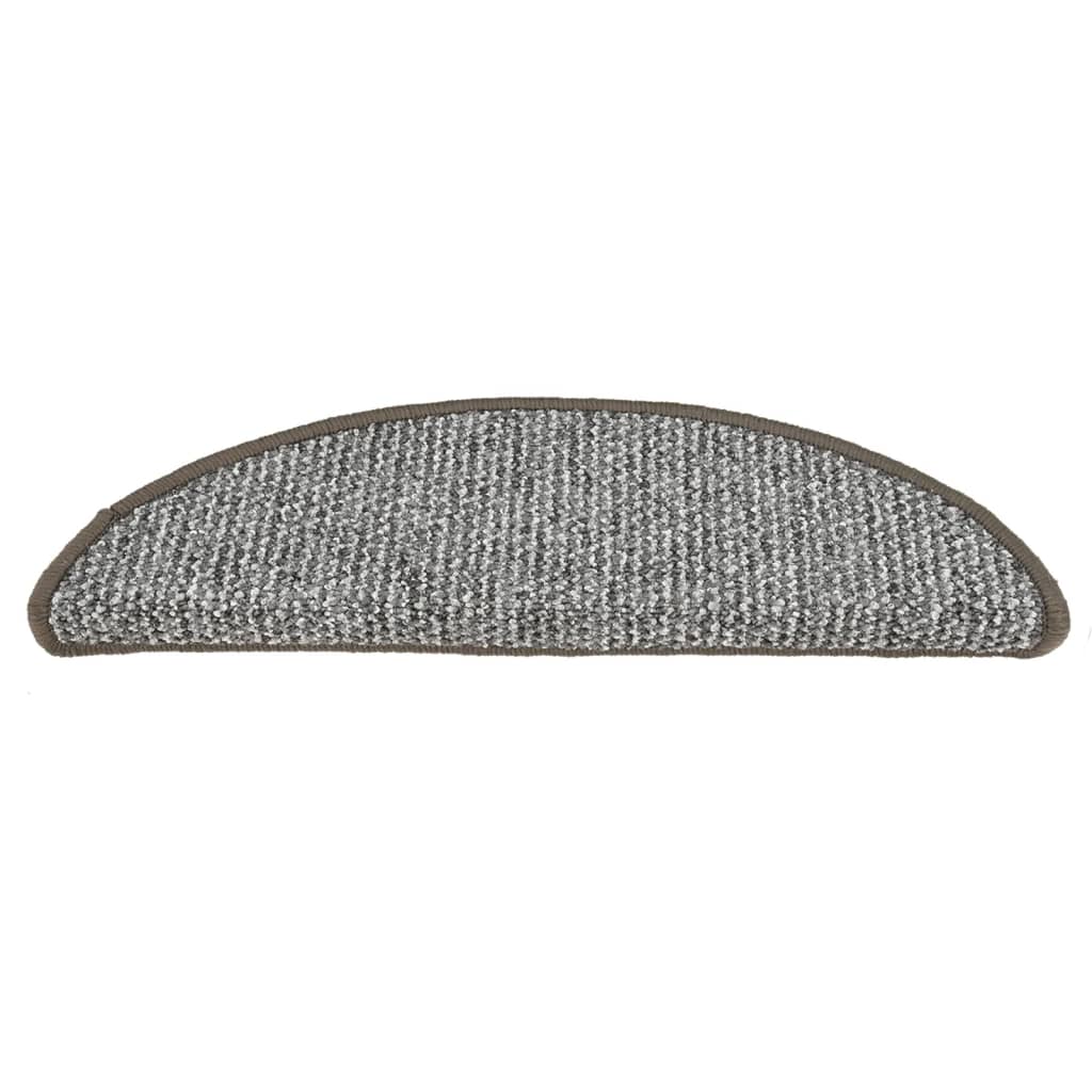 Tappetini per Scale 15 pz Grigi 56x20 cm cod mxl 74973