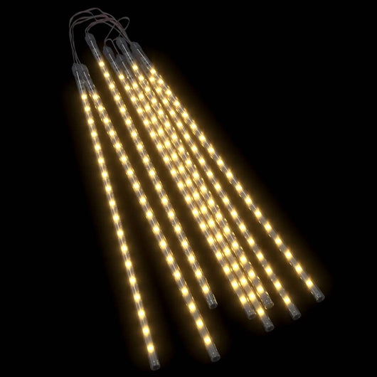 Luci Meteoriche 8 pz 50cm Bianco Caldo 288 LED Interni Esterni 328546