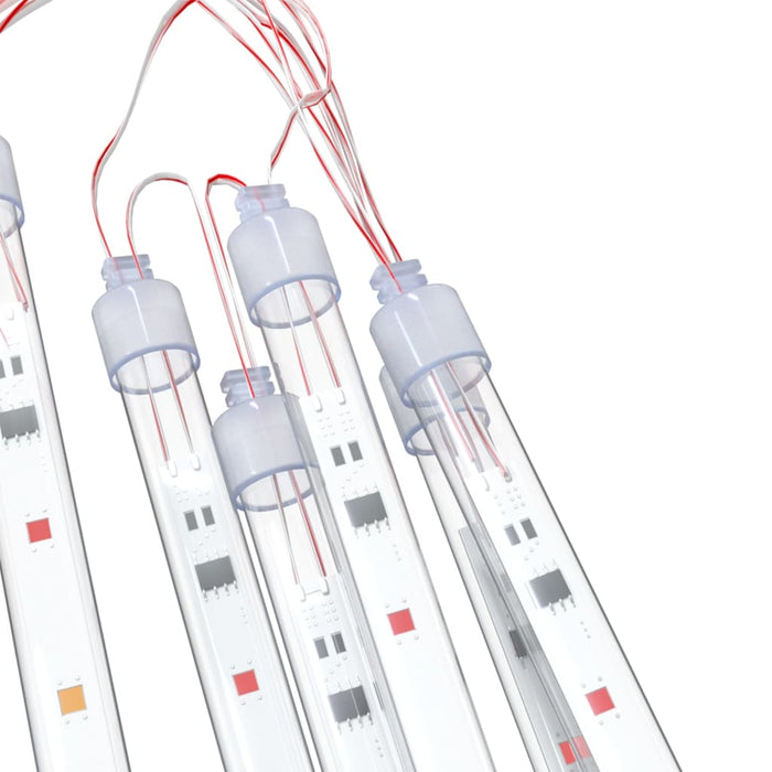 Luci Meteoriche 8 pz 50 cm Colorate 288 LED Interni Esterni 328558