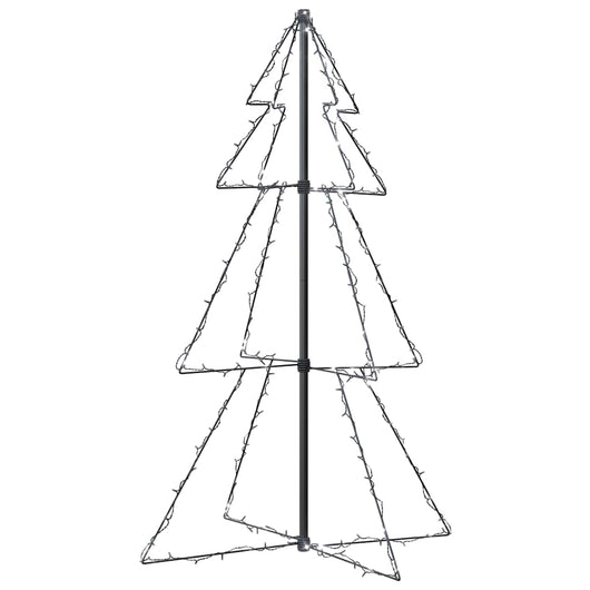 Albero di Natale a Cono 160 LED per Interni Esterni 78x120 cm 328564