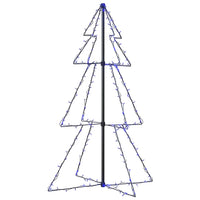 Albero di Natale a Cono 160 LED per Interni Esterni 78x120 cm 328567