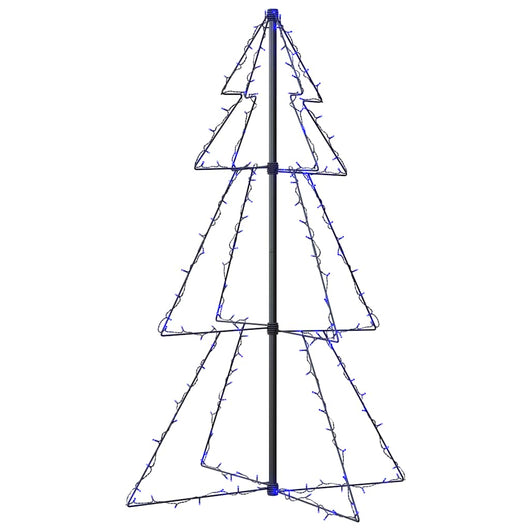 Albero di Natale a Cono 160 LED per Interni Esterni 78x120 cm 328567