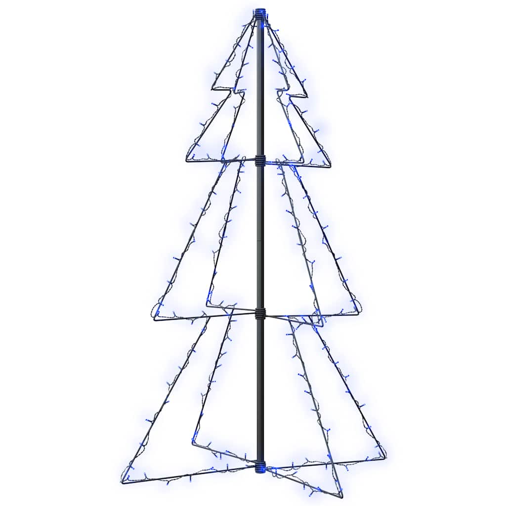 Albero di Natale a Cono-Luci decorative natalizie 160 LED per Interni Esterni 78x120 cm 819930