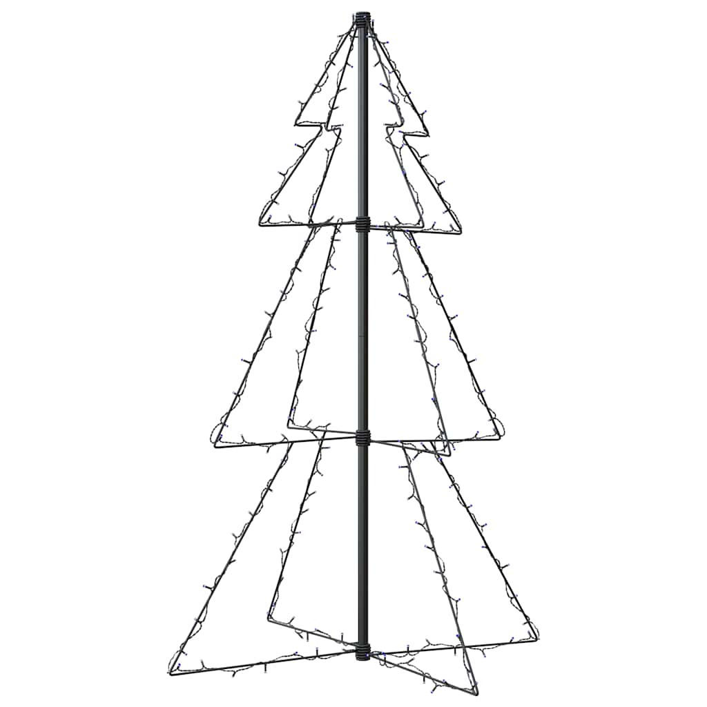 Albero di Natale a Cono-Luci decorative natalizie 160 LED per Interni Esterni 78x120 cm 819930
