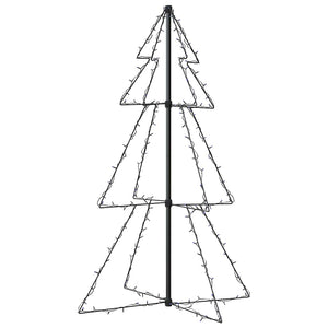 Albero di Natale a Cono-Luci decorative natalizie 160 LED per Interni Esterni 78x120 cm 819930