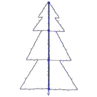 Albero di Natale a Cono-Luci decorative natalizie 160 LED per Interni Esterni 78x120 cm 819930