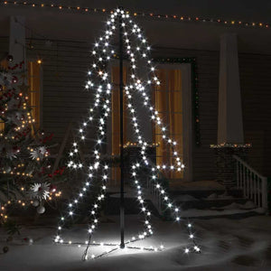 Albero di Natale a Cono 200 LED per Interni Esterni 98x150 cm 328574