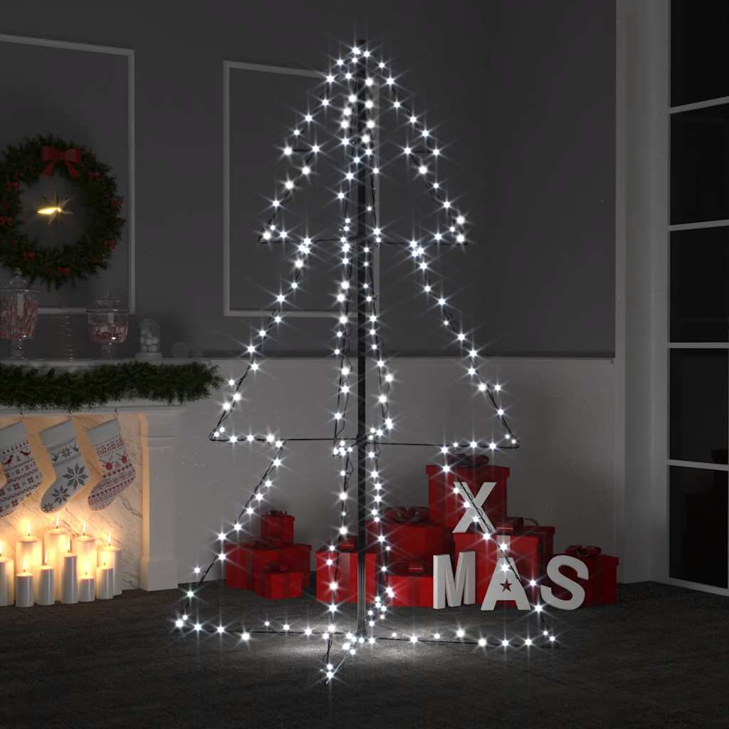 Albero di Natale a Cono 200 LED per Interni Esterni 98x150 cm 328574