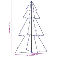 Albero di Natale a Cono 200 LED per Interni Esterni 98x150 cm cod mxl 25904