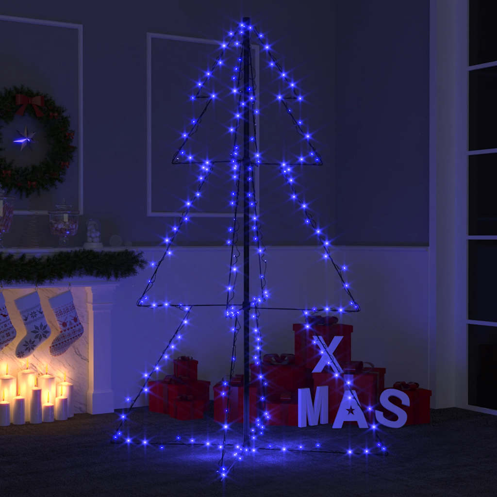 Albero di Natale a Cono 200 LED per Interni Esterni 98x150 cm 328577