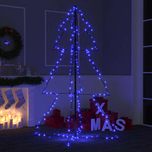 Albero di Natale a Cono 200 LED per Interni Esterni 98x150 cm 328577