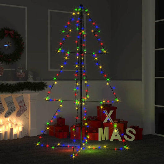 Albero di Natale a Cono 200 LED per Interni Esterni 98x150 cm 328579