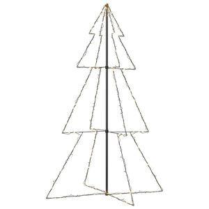 Albero di Natale a Cono 240 LED per Interni Esterni 118x180 cm 328581