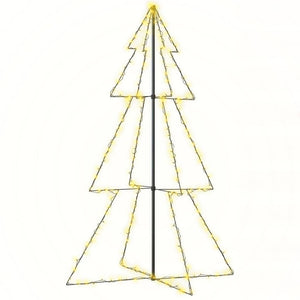 Albero di Natale a Cono-Luci decorative natalizie 240 LED per Interni Esterni 118x180 cm 354260