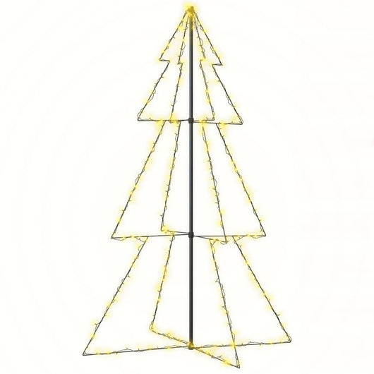 Albero di Natale a Cono-Luci decorative natalizie 240 LED per Interni Esterni 118x180 cm 354260