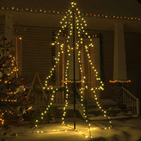 Albero di Natale a Cono 240 LED per Interni Esterni 118x180 cm 328581