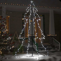 Albero di Natale a Cono 240 LED per Interni Esterni 118x180 cm 328583