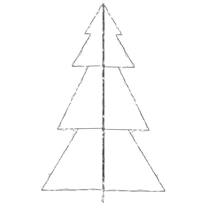 Albero di Natale a Cono 240 LED per Interni Esterni 118x180 cm 328583