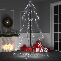 Albero di Natale a Cono 240 LED per Interni Esterni 118x180 cm 328583