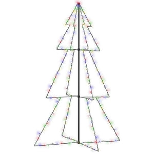 Albero di Natale a Cono 240 LED per Interni Esterni 118x180 cm 328585