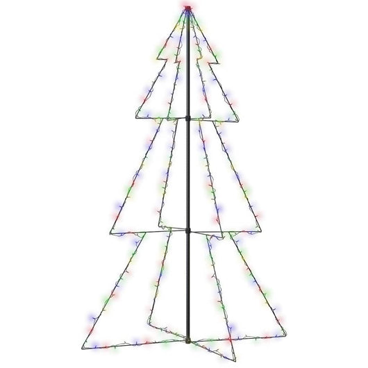 Albero di Natale a Cono 240 LED per Interni Esterni 118x180 cm 328585