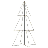 Albero di Natale a Cono 300 LED per Interni Esterni 120x220 cm 328586