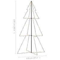 Albero di Natale a Cono 300 LED per Interni Esterni 120x220 cm 328586