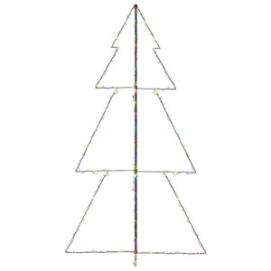Albero di Natale a Cono 300 LED per Interni Esterni 120x220 cm 328590