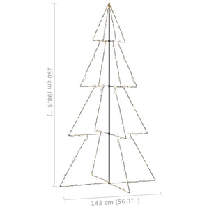 Albero di Natale a Cono 360 LED per Interni Esterni 143x250 cm 328591