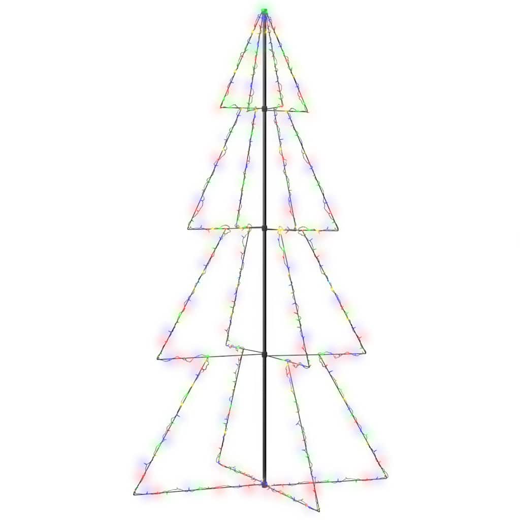 Albero di Natale a Cono 360 LED per Interni Esterni 143x250 cm 328595