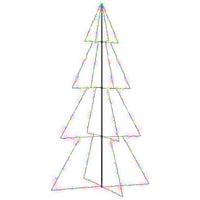 Albero di Natale a Cono 360 LED per Interni Esterni 143x250 cm 328595