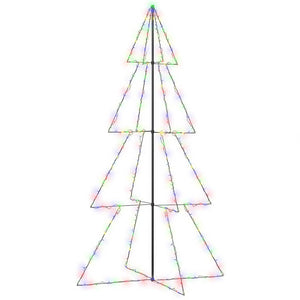 Albero di Natale a Cono 360 LED per Interni Esterni 143x250 cm 328595