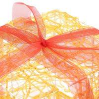 Scatole Regalo Decorative Natale in Acrilico 3 pz Bianco Caldo 328790