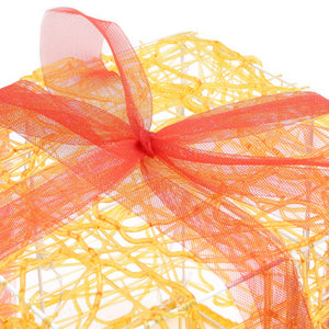 Scatole Regalo Decorative Natale in Acrilico 3 pz Bianco Caldo 328790