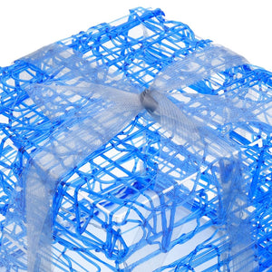 Scatole Regalo Decorative Natale in Acrilico 3 pz Bianco Freddo 328791