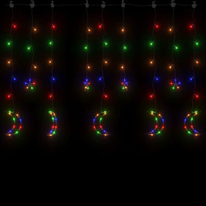 Luci Fatate Stella e Luna con Telecomando 345 LED Colorate 328801