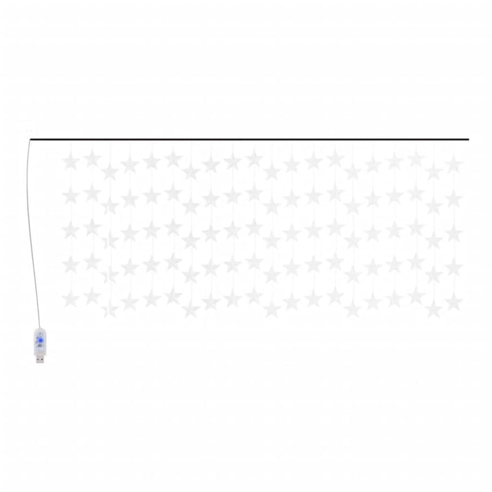 Luci Fatate a Stella a LED 500 LED Bianco Freddo 8 Funzioni 328807